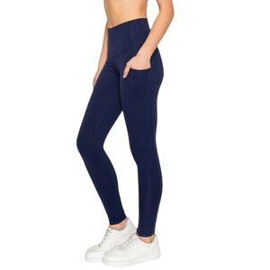 ❤️ 🆕 NAVY Full Length Leggings With Pockets Size S